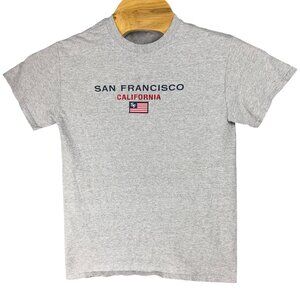 Gildan San Francisco California Graphic Tee Adults S Heather Gray Heavy Cotton